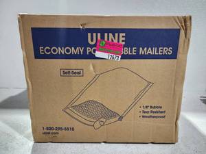 lot 12673 image: ULINE Economy Poly Bubble Mailers