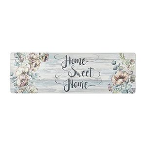 lot 46000108 image: SoHome Cozy Living Anti Fatigue Kitchen Mat for Floor, Floral Themed Kitchen Rug Mat, Stain Resistant, Easy Clean, 12 Inch Thick Kitchen Mat, 18 x 55, PinkGrey