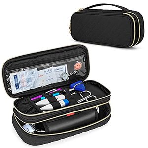 lot 46000118 image: Damero Double Layer Stethoscope Case Compatible with 3M LittmannADCOmron Stethoscope, Stethoscope Carrying Case Travel Bag for Nurse Accessories, Black