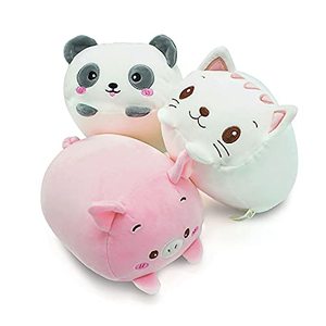 lot 46000120 image: Onsoyours Plush Toys Set, 3Pcs Stuffed Animals, Creative Decoration Cuddly Plush Pillows 9 for Kids Girls Boys
