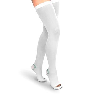 lot 46000135 image: Compression Stockings Thigh High, Unisex Ted Hose Socks, 15-20 mmHg Moderate Level (m)