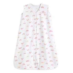 lot 46000136 image: HALO Sleepsack 100% Cotton Wearable Blanket, TOG 0.5, Sunshine Rainbows, ### birth to 6mons