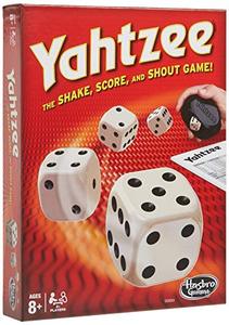 lot 46000235 image: Hasbro Yahtzee Classic Game, Dice Games Clear Printing with Correct Scoring Instruction