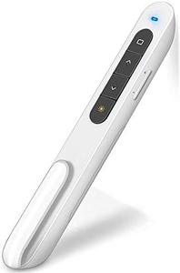 lot 46000237 image: DinoFire Red Light Wireless Presenter, Powered by AAA (Not Included) Hyperlink Volume Control Presentation Clicker, RF 2.4GHz PowerPoint Clicker Presentation Remote Control Slide Clicker Advancer