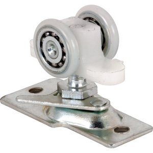 lot 46000257 image: Prime-Line N 7065 Pocket Door Roller Assembly, 1316 inch, Convex, Plastic Tires, Steel Bracket and Ball Bearings (Single Pack)