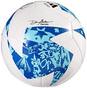 lot 46000259 image: adidas Unisex-Adult MLS Club Ball, WhiteBlueBright Cyan, 4