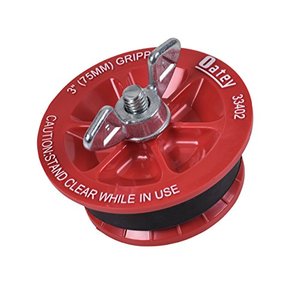 lot 46000270 image: Oatey 33402 Mechanical Test Plug, 3 in, 5 Psi Back, Plastic, 110 Deg F, 3-Inch, Red