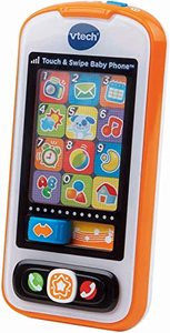 lot 46000481 image: VTech Touch and Swipe Baby Phone, Orange