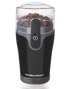 lot 46000148 image: Hamilton Beach Fresh Grind Electric Coffee Grinder for Beans, Spices and More, Stainless Steel Blades, Removable Chamber, Makes up to 12 Cups, Black