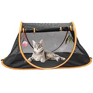lot 46000168 image: Porayhut Mispace Portable IndoorOutdoor Pet CagePet Tent-Pop Up Cat Crate,Foldable Kennel,Comfy Puppy House-Washable Fabric Cover, with Portable Carry Bag & Two Stakes
