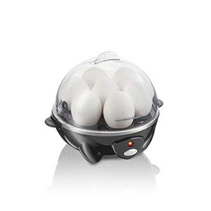 lot 46000189 image: Hamilton Beach 3-in-1 Electric Egg Cooker for Hard Boiled Eggs, Poacher, Omelet Maker & Vegetable Steamer, Holds 7, Black (25507)