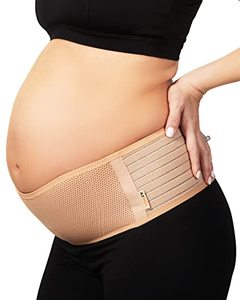 lot 46000199 image: AZMED Maternity Belly Band for Pregnant Women  Pregnancy Belly Support Band for Abdomen, Pelvic, Waist, & Back Pain  Adjustable Maternity Belt  For All Stages of Pregnancy & Postpartum (Beige)