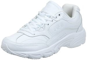lot 46000204 image: Fila Womens Memory Workshift Cross-Training Shoe,WhiteWhiteWhite,9 M US