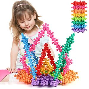 lot 46000281 image: TOMYOU 200 Pieces Building Blocks Kids STEM Toys Educational Building Toys Discs Sets Interlocking Solid Plastic for Preschool Kids Boys and Girls Aged 3, Safe Material Creativity Kids Toys