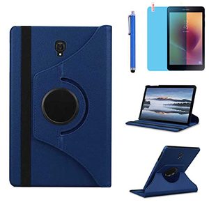 lot 46000289 image: Case for Samsung Galaxy Tab A 8.0 inch 2017 Tablet (SM-T380 SM-T385),360 Degree Rotating Stand Case Full Protective Cover,with Stylus Pen,Screen Film (Deep Blue)