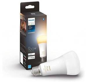 lot 46000298 image: Philips Hue White Ambiance A21 High Lumen Smart Bulb, 1600 Lumens, Bluetooth & Zigbee Compatible (Hue Hub Optional), Compatible with Alexa & Google Assistant