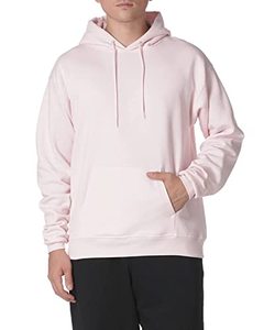 lot 46000430 image: Hanes mens Pullover Ecosmart Hooded Sweatshirt Hoody, Pale Pink, Large US
