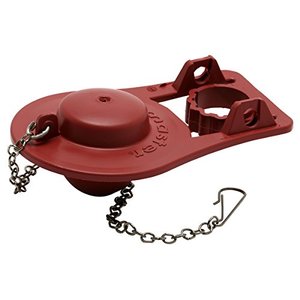 lot 46000438 image: Fluidmaster 504 2-Inch Universal Chlorine Resistant, Long Lasting Flexible Frame Toilet Flapper , Red