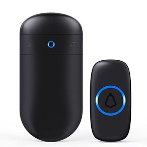 lot 46000439 image: SECRUI Doorbell��Doorbell Wireless Kits for Front Door �� Battery Operated Doorbell with 52 Chimes, Flash Lights, 5 Volume Levels �� Waterproof Modern Doorbell (1 Push Button 1 Receiver)