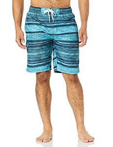 lot 46000361 image: Kanu Surf Legacy Swim Trunks (Regular & Extended Sizes), Jetstream Aqua, Small