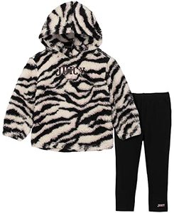 lot 46000363 image: Juicy Couture Baby Girls 2 Pieces Legging Baby and Toddler Layette Set, BlackAnimal Stripe, 2t US