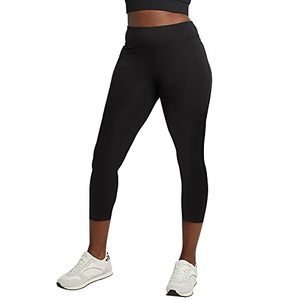lot 46000365 image: Hanes womens Stretch Jersey Capri Leggings, Black, X-Large US