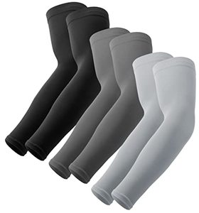 lot 46000410 image: OutdoorEssentials UV Sun Protection Arm Sleeves - Cooling Compression Arm Sleeve - Sports & UV Arm Sleeves for Men & Women 2pack