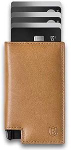 lot 46000447 image: Ekster Parliament Leather Wallet for Men  LWG-Certified Minimalist Wallets with RFID Blocking Layer  Slim & Modern Aluminum Wallet with Push Button for Quick Card Access (Roma Cognac)