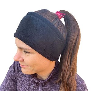 lot 46000450 image: C9 Champion Womens Cold Weather Fuzzy Soft Fleece Headband, Black, One Size