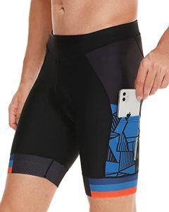 lot 46000507 image: DEALYORK Mens Padded Bike Shorts Cycling Underwear 3D Padding Bicycle Biking Riding Half Pants MTB Liner Mountain Underpants for Cycle Biker size xl