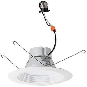 lot 46000513 image: Morris Products LED Recessed Lighting Retrofit Kits �� for Recessed Downlighting, Alternative to Incandescent Lights �� Energy Efficient, Dimmable - Baffle Bezel, 3000K, 14.5 Watts, 5�� & 6��, White