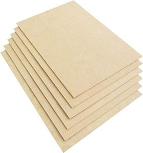 lot 46000516 image: Premium Baltic Birch Plywood,3 mm 18x 12x 18 Thin Wood 5 Flat Sheets with BBB Grade Veneer for DIY Arts and Crafts,Woodworking,Scroll Sawing Projects,Painting,Drawing,Laser Cutting Projects