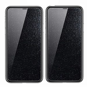 lot 46000528 image: HJSZUS Glitter Tempered Glass Diamond Camera Case Compatible for iPhone 12 Pro Max, 2 Pack Tempered Glass Crystal Screen Protector Film for iPhone 12 Pro Max 6.7 inch