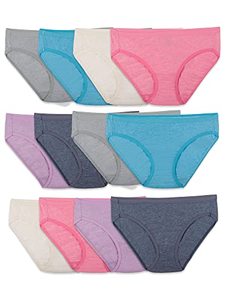 lot 46000544 image: Fruit of the Loom Womens Beyondsoft Underwear (Regular & Plus Size), Bikini-Cotton Blend-12 Pack-Colors May Vary, 8