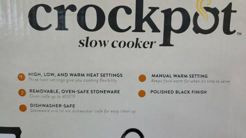 Crock-Pot 2-QT Round Manual Slow Cooker, Black (SCR200-B