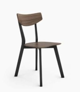 lot 2008 image: Oliver Space Khanna Dining Chair - WalnutBlack - Set of 2-Retail-$218.00