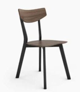 lot 2009 image: Oliver Space Khanna Dining Chair - WalnutBlack - Set of 2-Retail-$218.00