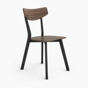 lot 2010 image: Oliver Space Khanna Dining Chair - WalnutBlack - Set of 2-Retail-$218.00
