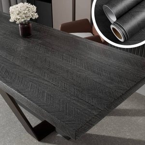 lot 2015 image: YENHOME 118x30 Inch Contact Paper Wood Contact Paper for Countertops Peel and Stick Thicken Gray Chevron Wood Wallpaper for Desk Wood Vinyl Wrap for Furniture Waterproof Wood Grain Contact Paper