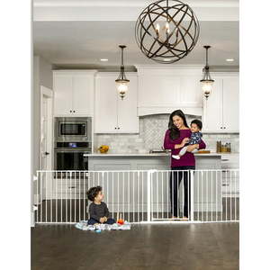 lot 2040 image: Regalo 130-Inch Super Wide Adjustable Baby Gate and Play Yard, 2-in-1, Bonus Kit, Includes 4 Pack of Wall Mounts (B07JL9291Y)