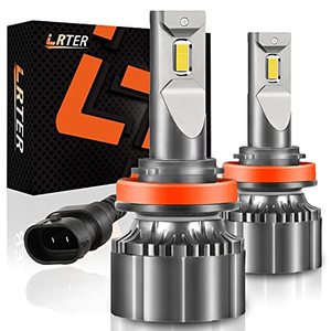 lot 2092 image: LRTER H11H8H9 LED Headlight Bulbs 110W High Power 20000LM Extremely Bright 6500K Cool White LED Headlights Conversion Kit, Pack of 2