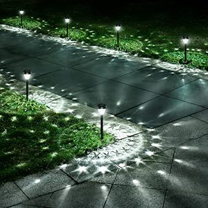 lot 2130 image: URAGO Super Bright Solar Lights Outdoor Waterproof 10 Pack, Dusk to Dawn Up to 12 Hrs Solar Powered Outdoor Pathway Garden Lights Auto OnOff, LED Landscape Lighting Decorative for Walkway Patio Yard