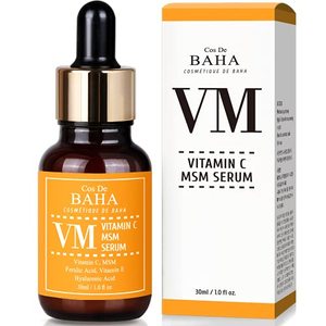 lot 2136 image: Vitamin C Facial Serum with MSM - for Fades Age Spots, Smoothing Fine Lines  Dark Spots, Pore Refining, Resurfacing, 1 Fl Oz (30ml)