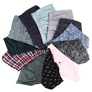 lot 2185 image: Natural Feelings Mens Boxer Underwear Cotton Classic Woven Boxer Shorts for Men XL 3 Pair