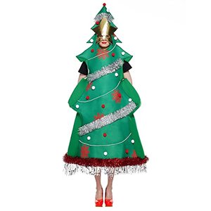 lot 2236 image: EraSpooky Adult Christmas Tree Costume Funny Xmas Party Women Dress S