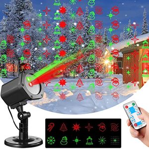 lot 2241 image: Christmas Projector Lights Outdoor, Outdoor Christmas Decorations with 12 Dynamic Patterns & RF Remote Control, IP65 Waterproof Christmas Decorations Outdoor Yard for Indoor & Outdoor Christmas Night
