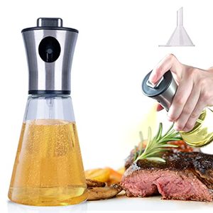 lot 2244 image: GLLBTPT Oil Sprayer For Cooking 200ml Oil Sprayer for Air Fryer 304 Stainless Steel Olive Oil Dispenser Spray Bottle with Funnel for Cooking,Salad, BBQ, Kitchen Baking, Roasting