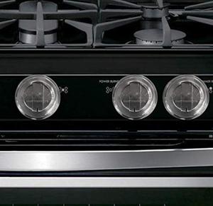 lot 2247 image: Clear Stove Knob Covers (5 Pack) Child Safety Guards, Durable Design - Baby Proof - Jool Baby