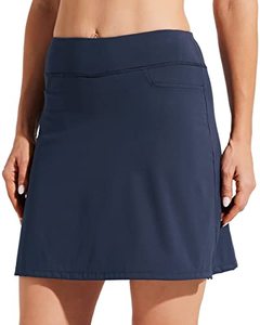 lot 2367 image: Willit Womens 17 Tennis Skort Skirts Golf Workout Skorts Running Athletic High Waisted Skirts with Pockets Navy Blue XXL