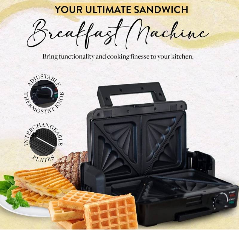 Sandwich Maker With Changeable Plates